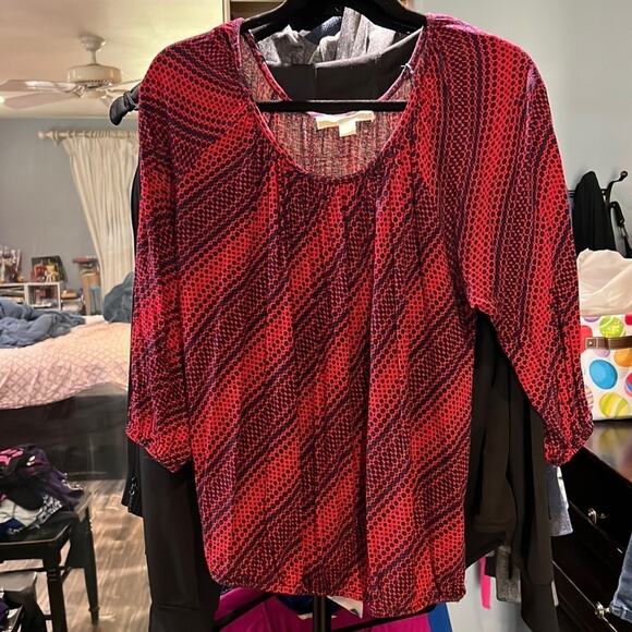 MICHAEL Kors Womens Top Mid Sleeve Hem style - Picture 2 of 5